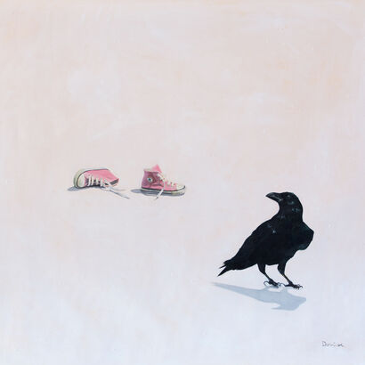 pink shoes - a Paint Artowrk by Denise Sanna